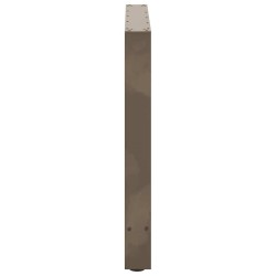 Pieds de table à manger en acier naturel 2 pièces 80 x (72-73) cm Acier 