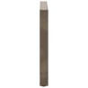 Pieds de table à manger en acier naturel 2 pièces 80 x (72-73) cm Acier 