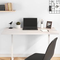 Dessus de bureau blanc 110x60x2,5 cm bois massif de pin 