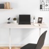 Dessus de bureau blanc 110x60x2,5 cm bois massif de pin 