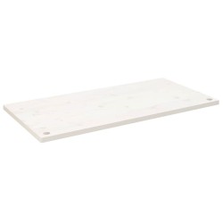 Dessus de bureau blanc 110x60x2,5 cm bois massif de pin 