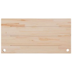 Dessus de bureau blanc 110x60x2,5 cm bois massif de pin 