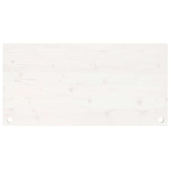 Dessus de bureau blanc 110x60x2,5 cm bois massif de pin 