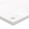 Dessus de bureau blanc 110x60x2,5 cm bois massif de pin 