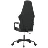 Chaise de jeu de massage gris et noir similicuir 