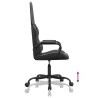 Chaise de jeu de massage gris et noir similicuir 