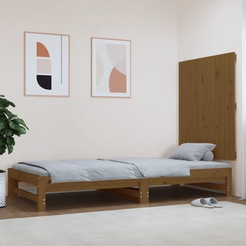 Tête de lit murale Marron miel 82,5x3x90 cm Bois massif de pin Tête de lit murale Marron miel 82,5x3x90 cm Bois massif de pin