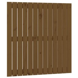 Tête de lit murale Marron miel 82,5x3x90 cm Bois massif de pin 