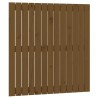 Tête de lit murale Marron miel 82,5x3x90 cm Bois massif de pin 