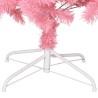 Sapin de Noël artificiel avec support rose 240 cm PVC 