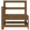 Canapés d'angle de jardin 2 pcs marron miel bois de pin solide 