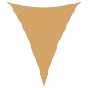 Voile d'ombrage 160 g/m² triangulaire sable 4x5x5 m PEHD 