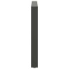 Pieds de table à manger Anthracite 2 pièces 100 x (72-73) cm Acier 
