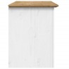 Meuble TV avec 2 tiroirs BODO marron bois de pin massif 