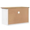 Meuble TV avec 2 tiroirs BODO marron bois de pin massif 