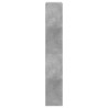 Armoire à chaussures gris béton 60x21x125,5cm bois d'ingénierie 