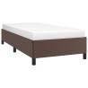 Cadre de lit sans matelas marron 80x200 cm similicuir 