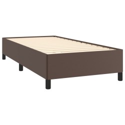 Cadre de lit sans matelas marron 80x200 cm similicuir 