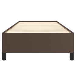Cadre de lit sans matelas marron 80x200 cm similicuir 