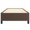 Cadre de lit sans matelas marron 80x200 cm similicuir 