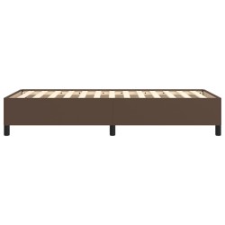 Cadre de lit sans matelas marron 80x200 cm similicuir 