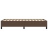 Cadre de lit sans matelas marron 80x200 cm similicuir 