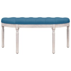 Banc Bleu 110,5x45x49 cm Velours 