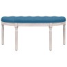 Banc Bleu 110,5x45x49 cm Velours 