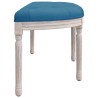 Banc Bleu 110,5x45x49 cm Velours 