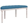 Banc Bleu 110,5x45x49 cm Velours 