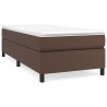 Cadre de lit sans matelas marron 80x200 cm similicuir 