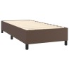 Cadre de lit sans matelas marron 80x200 cm similicuir 