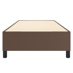 Cadre de lit sans matelas marron 80x200 cm similicuir 