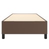 Cadre de lit sans matelas marron 80x200 cm similicuir 