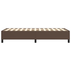 Cadre de lit sans matelas marron 80x200 cm similicuir 