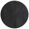 Table d'appoint noir Ø33x50 cm bois de manguier massif 