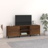 Meuble TV chêne marron 150x30x50 cm bois d'ingénierie 