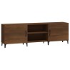 Meuble TV chêne marron 150x30x50 cm bois d'ingénierie 
