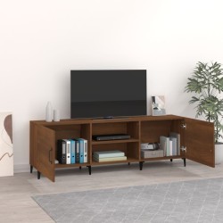 Meuble TV chêne marron 150x30x50 cm bois d'ingénierie 