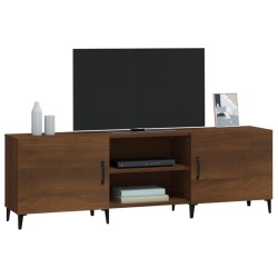 Meuble TV chêne marron 150x30x50 cm bois d'ingénierie 