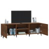 Meuble TV chêne marron 150x30x50 cm bois d'ingénierie 