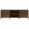 Meuble TV chêne marron 150x30x50 cm bois d'ingénierie 