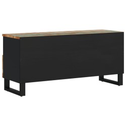 Meuble TV 100x33x46 cm bois de récupération et d'ingénierie 