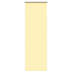 Store enrouleur occultant jaune largeur du tissu 40,7 cm 