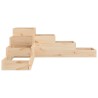Jardinière 4 niveaux 106x104,5x36 cm bois de pin massif 