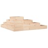 Jardinière 4 niveaux 106x104,5x36 cm bois de pin massif 