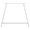 Pieds de table à manger en forme de A, 2 pièces, blanc, 100 x (72-73) cm, acier 