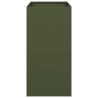 Jardinière vert olive 40x80x80 cm acier 