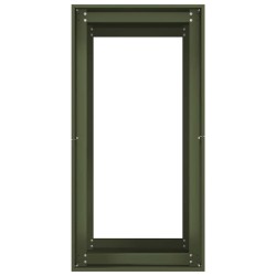 Jardinière vert olive 40x80x80 cm acier 