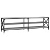 Meuble TV sonoma gris 180x40x50 cm bois d'ingénierie 